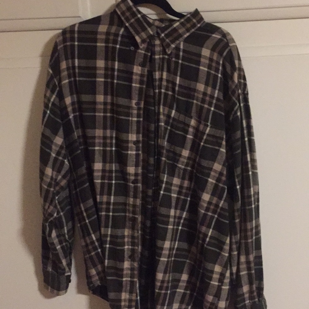 Vintage Green Flannel